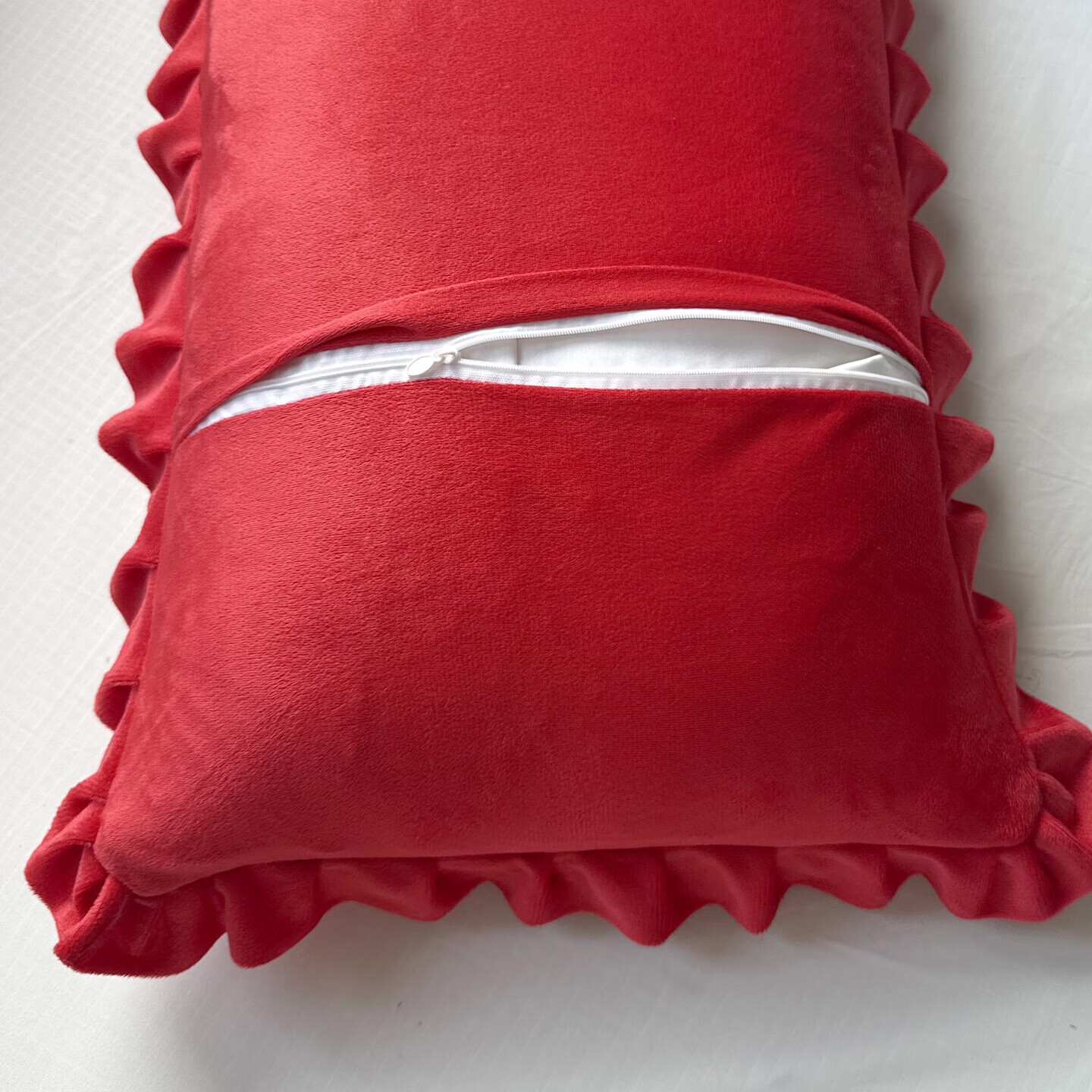 【甄选直发】A类高克重牛奶绒加厚枕套 秋冬季法兰绒单人枕芯套内 玫瑰红【加绒加厚/防静电】 枕套一对48*74cm