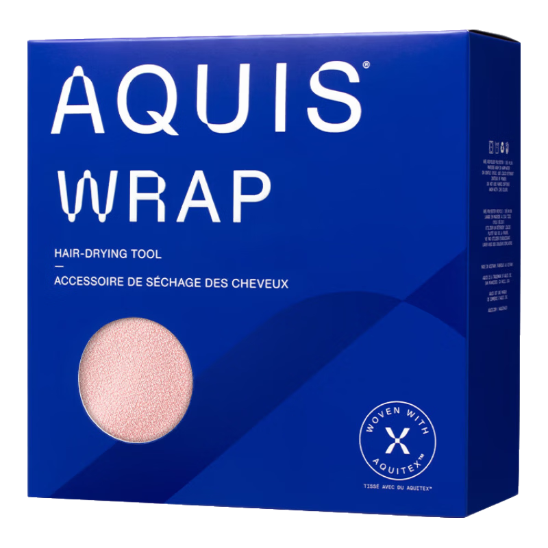 AQUIS美國黑科技纖維wrap干發(fā)帽女速干包頭毛巾吸水浴帽顏淡粉