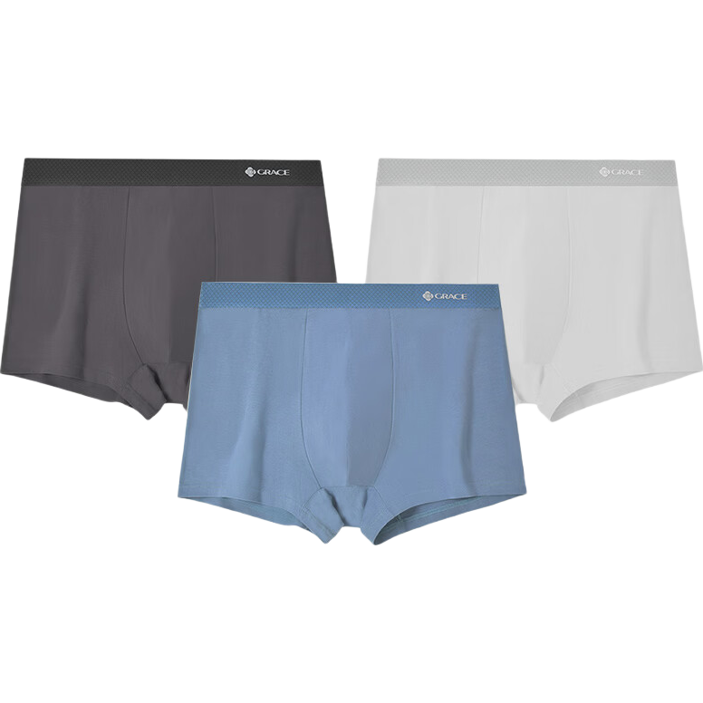 �������ڿ��д��޵���ʿ�ڿ㿹��͸�����ڿ������ڿ���ɿ�ͷ ���ɫ ǳ��ɫ ��ɫ3��װ 3XL 27.9Ԫ