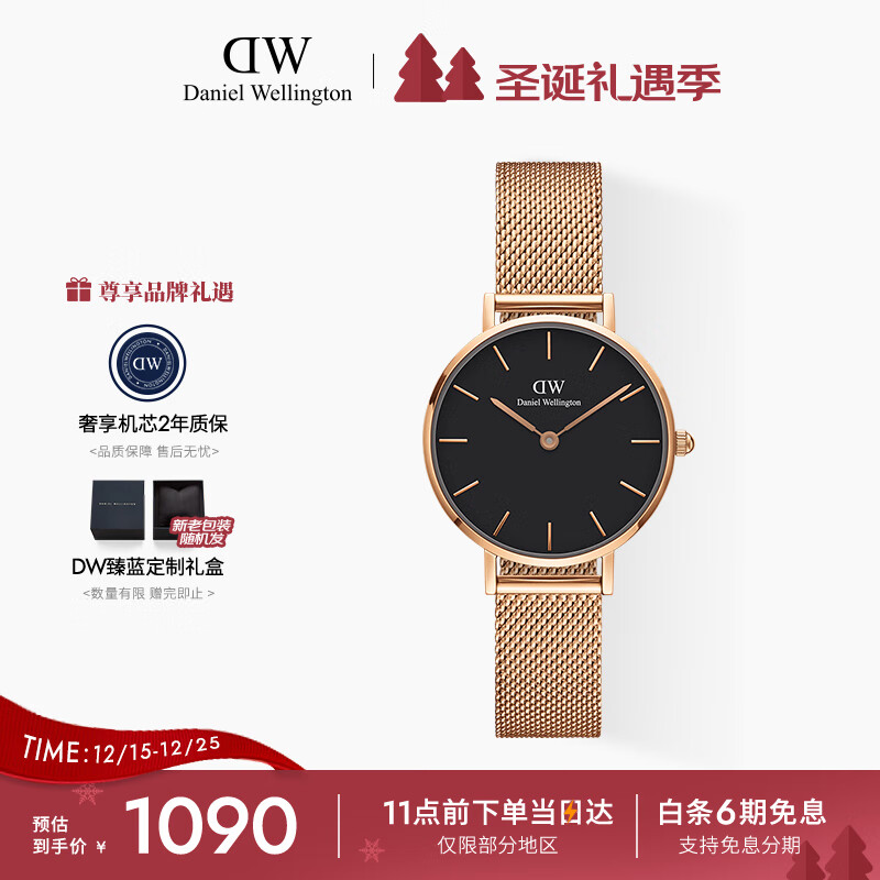 丹尼尔惠灵顿（DanielWellington）DW手表女表时尚潮流女士手表欧美表送女友节日礼物DW00100217