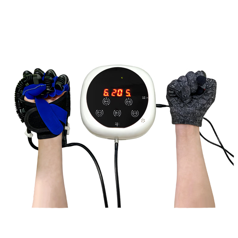 掌铭手部手指康复训练器老年人偏瘫脑梗出血五指关节电动锻炼器材手套 镜像分指款【左手XXL码】语音+分指板+镜像