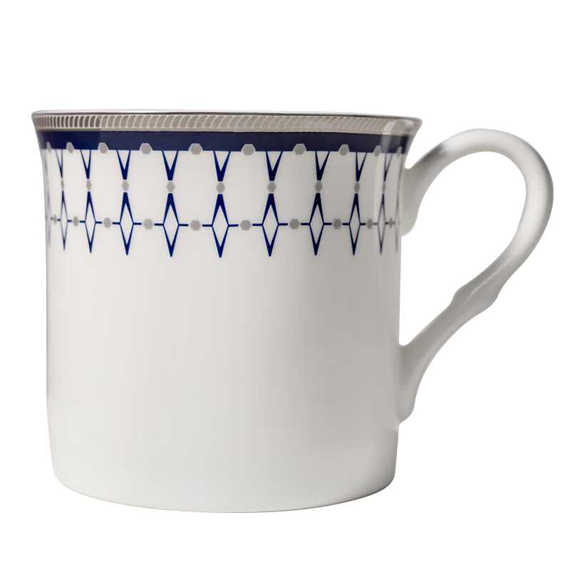 隆達(dá)骨瓷傾目系列水杯咖啡杯簡格素凌杯生日感恩友情禮品伴手禮杯子早餐杯 簡格素凌杯2只裝