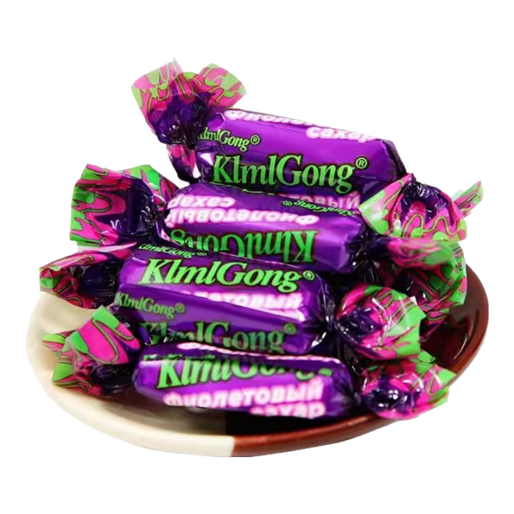 俄罗斯风味紫皮糖正宗网红糖果巧克力糖酥脆糖果零食喜糖年货整箱 紫皮糖500g*1袋