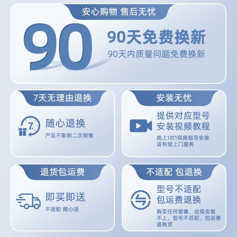 霖乐源滤芯适配苏宁极物小Biu净水器滤芯R500-W1通用PPC复合RO反渗透 全套套装【送检测笔】