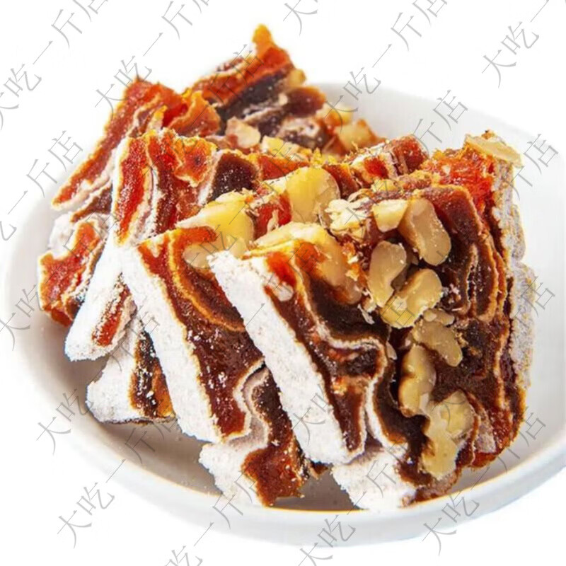 秦林陕西富平柿饼夹核桃仁甜而不腻软糯可口独立小包装 柿饼夹核桃108g