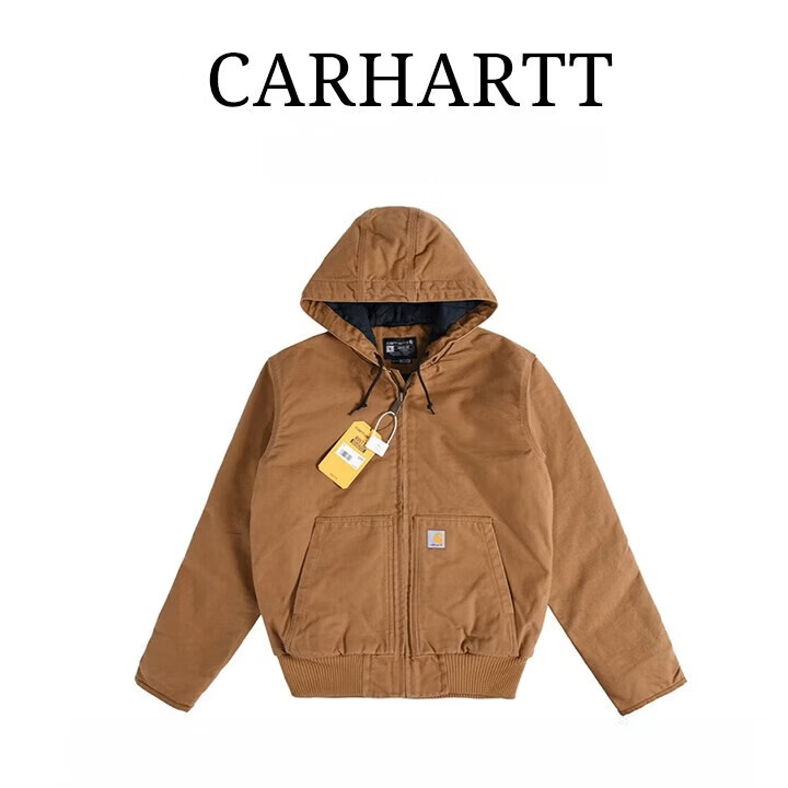 Carhartt卡哈特秋冬季新款保暖经典复古休闲时尚工装夹克男款外套 104050棕色 L