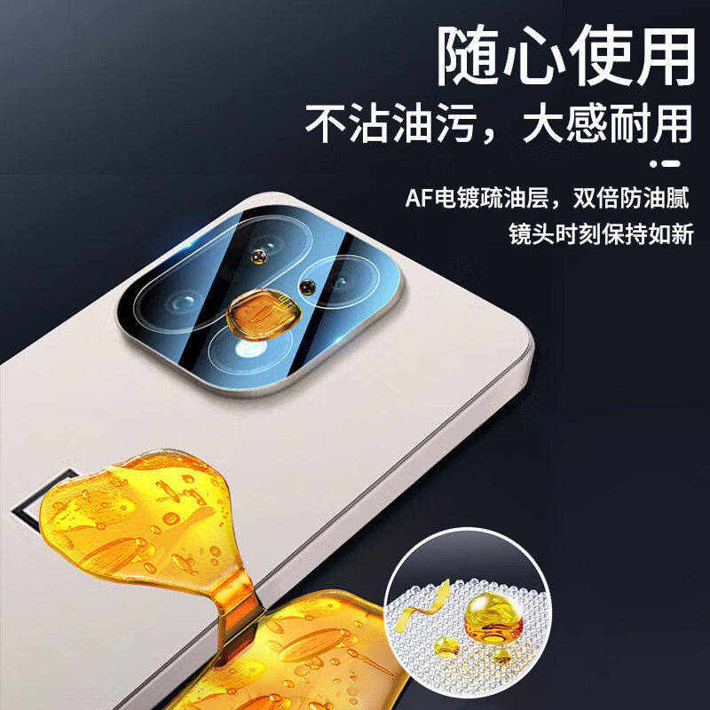 逻翼【无损像素】适用于一加15镜头膜钢化膜oppo一加15后置摄像高清防摔防刮防爆抗指纹玻璃保护贴膜 AR增透高清镜头膜【定位器 1 片装】 一加 15