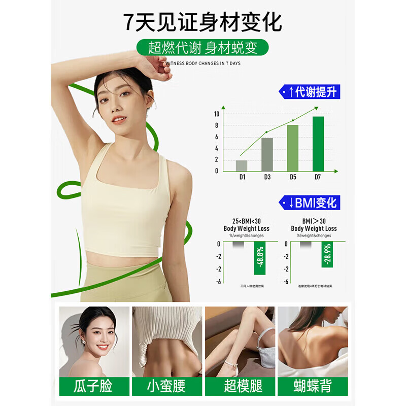 b420益生菌减肥减肚子排油女性便秘不反弹燃脂调理肠胃脾胃虚弱 S100加速代谢菌【10瓶】