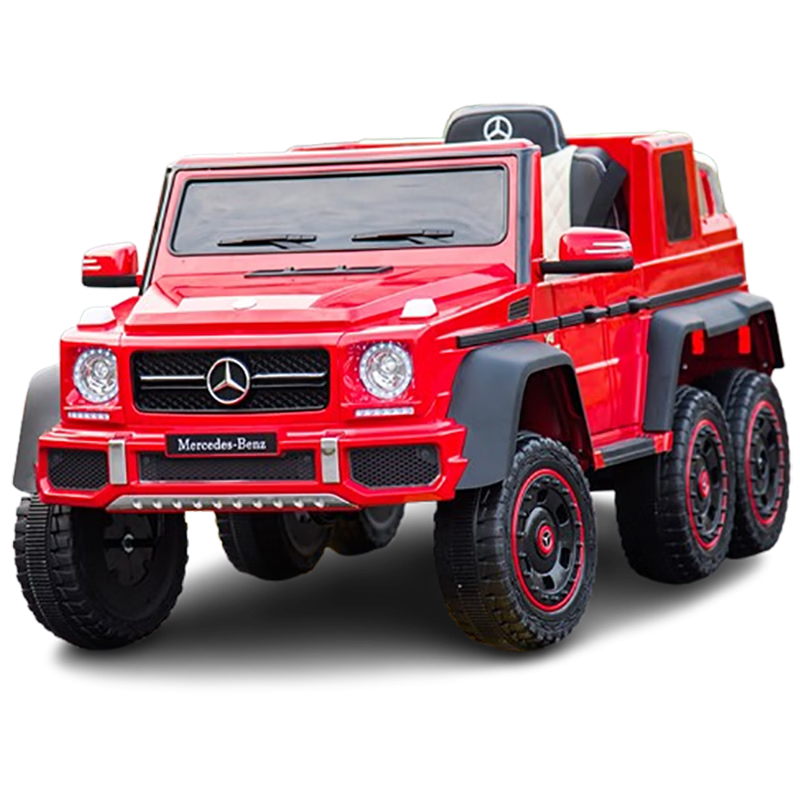 小童鞋【奔馳授權(quán)】親子兒童電動車可坐大2人六輪汽車寶可遙控越野童車 原漆紅色 【奔馳授權(quán)】四驅(qū)+12V7電瓶+普座+普胎(帶儲物箱)