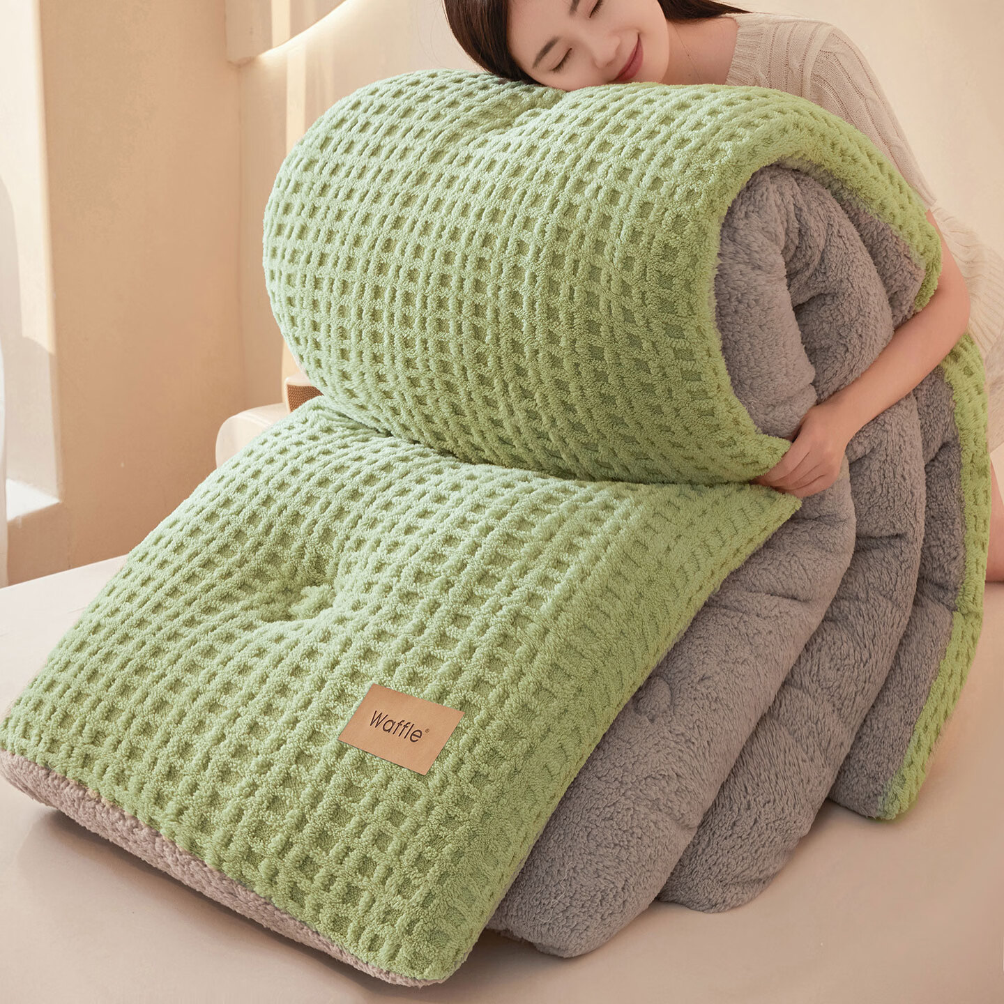 ��֮��ţ���ޱ��Ӷ���Ӻ񶬱�˫�����ޱ������ᵥ��1.5��x2���ﶬ��о �����޻����-���̡�˫�����һ����ů�� ���˼Ӵ�180x220cmԼ6�� 208Ԫ��2��(��104Ԫ/��)