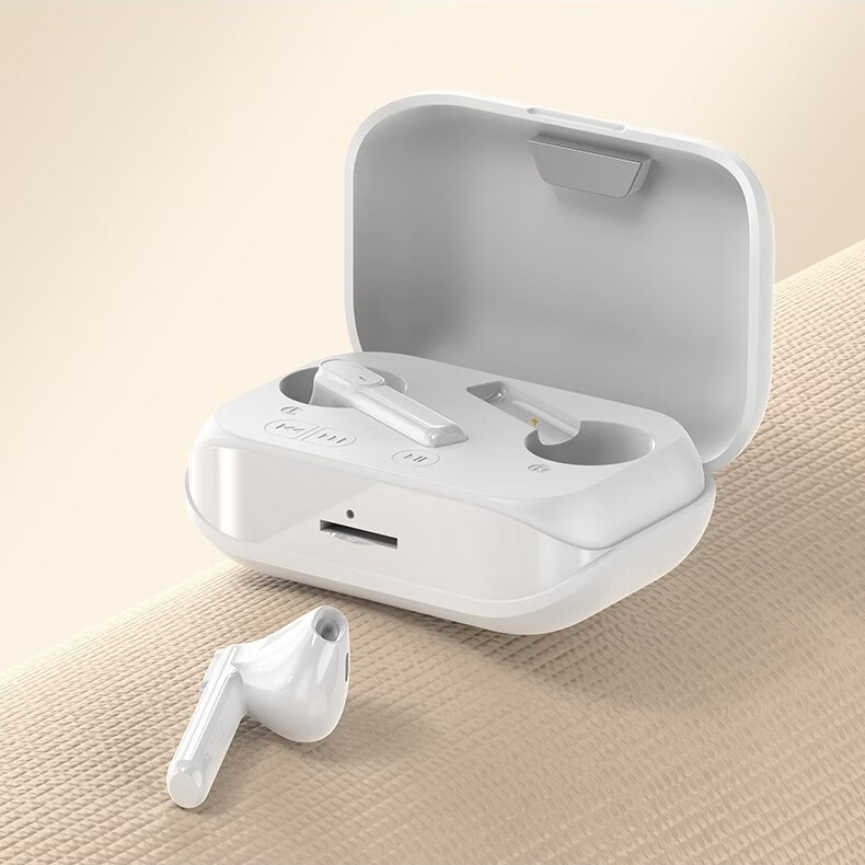 华强蓝牙MP3播放器一体机运动跑步耳挂式耳机插卡无损音乐 白色 京东折扣/优惠券