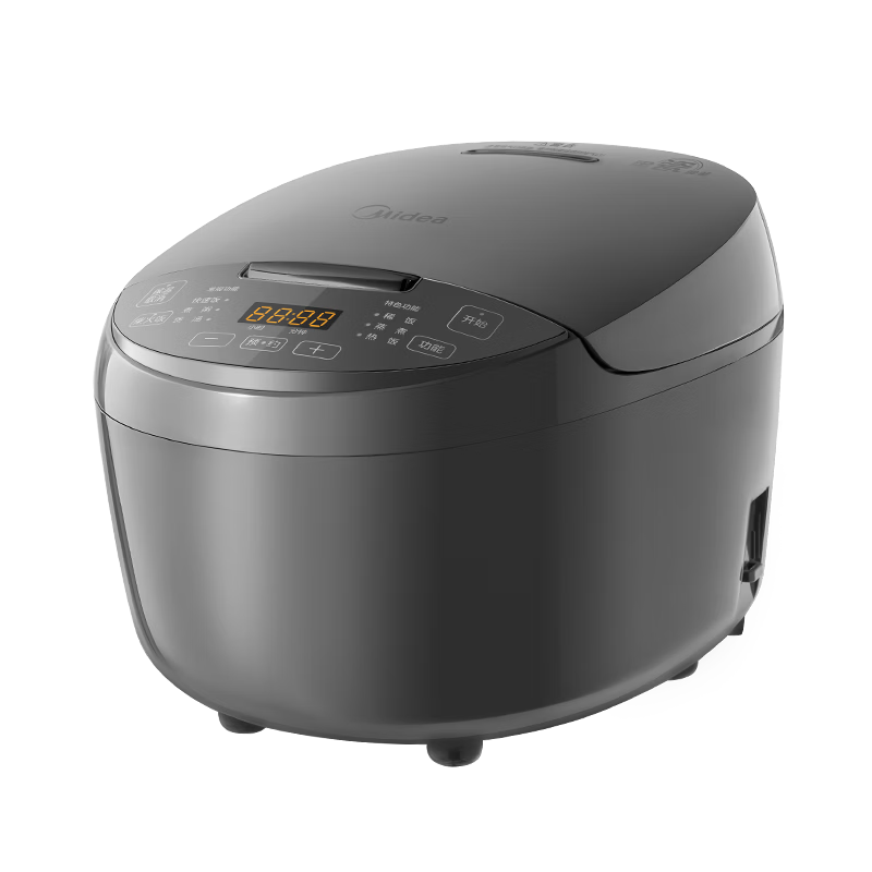 美的（Midea）电饭煲 黑瓷内胆电饭锅小型多功能全自动不粘煮饭锅微压蒸饭锅家用2-3-4-5-8人免弯腰智能预约 24小时预约 3L 精致容量