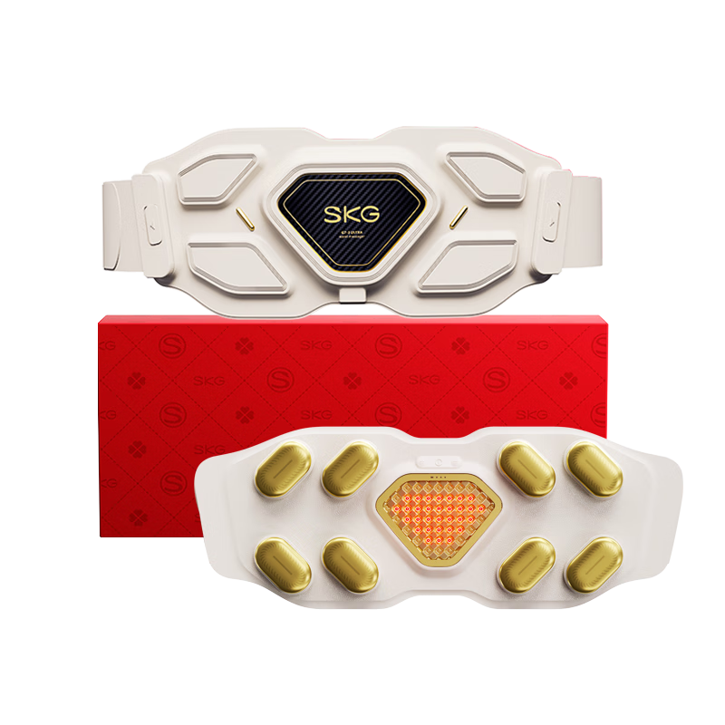 SKG腰部按摩器金腰带智能热敷物理揉捏按摩仪隐形暖宫护腰带王一博同款新年情人节礼物实用送男女朋友 【新年高档礼盒装】金腰带G7Ultra升级款