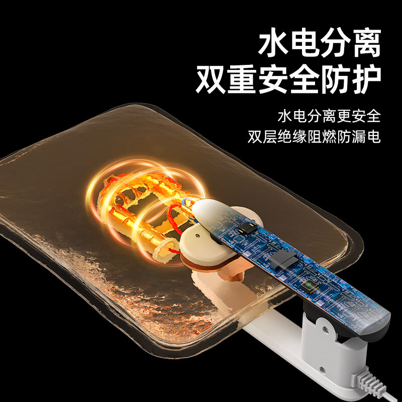 久量（DP）热水袋暖水袋充电大号加长暖宝宝亲肤暖肚子暖手脚暖被窝安全防爆 短款灰【一体式+亲肤绒+自动断电】 【充电简单保暖持久】