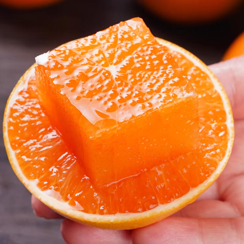 湖北特产秭归脐橙九月红果冻橙子孕妇新鲜水果榨汁专用甜橙脐橙 净重9斤 优质果65-70mm