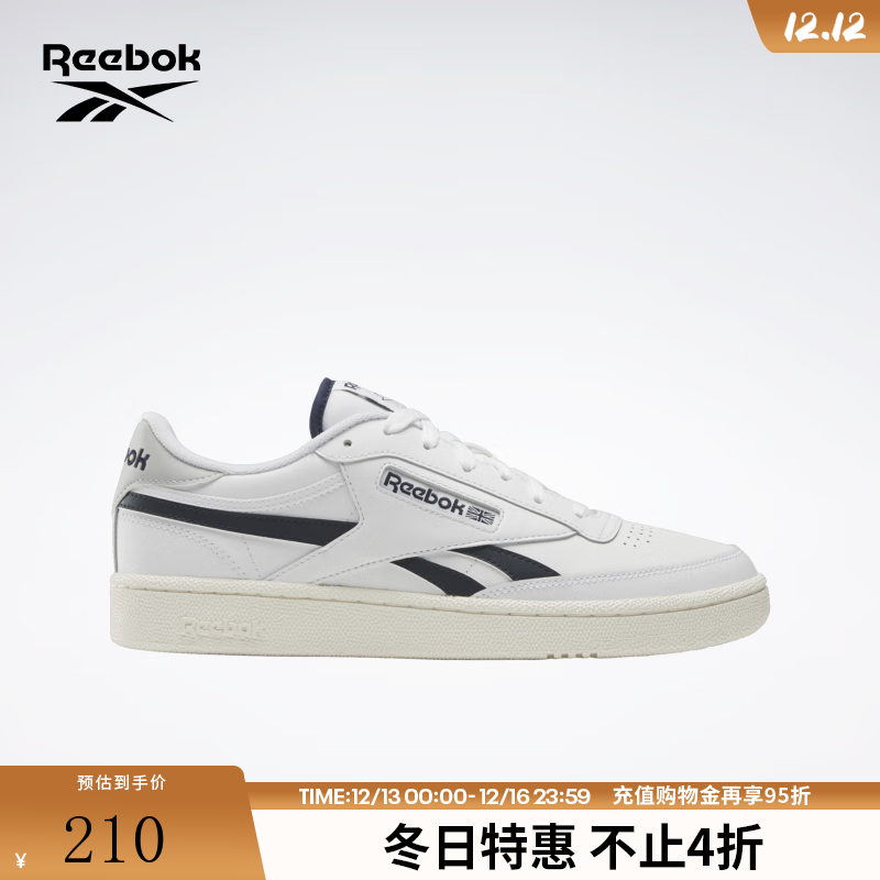 锐步锐步官方24新品男女CLUB C REVENGE复古时尚拼色板鞋 100074211 44 (28.5cm),US:10.5