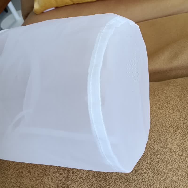 寒云山60-300目食品级尼龙过滤网圆柱体桶形网袋滤筒定制蜂蜜豆浆高温 直径50*60cm高(500目)
