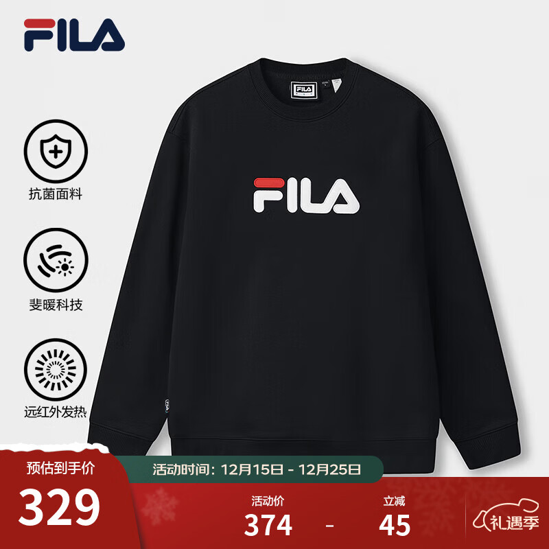 FILA ��ֹٷ����¿���ͷ����25�ﶬ���¿����п��ɳ�����ޱ�ů���� �����޿����ɫ-BK XS 160/84A/XS 329Ԫ