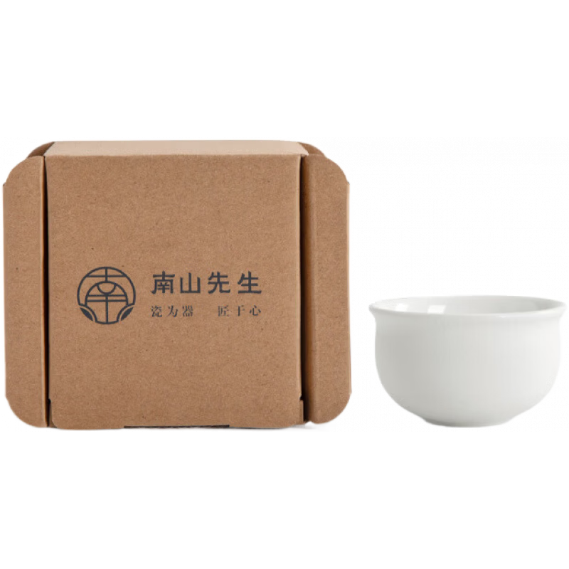 南山先生黑陶單杯家用功夫茶杯 福泡泡茶杯_禪風白 200mL以下