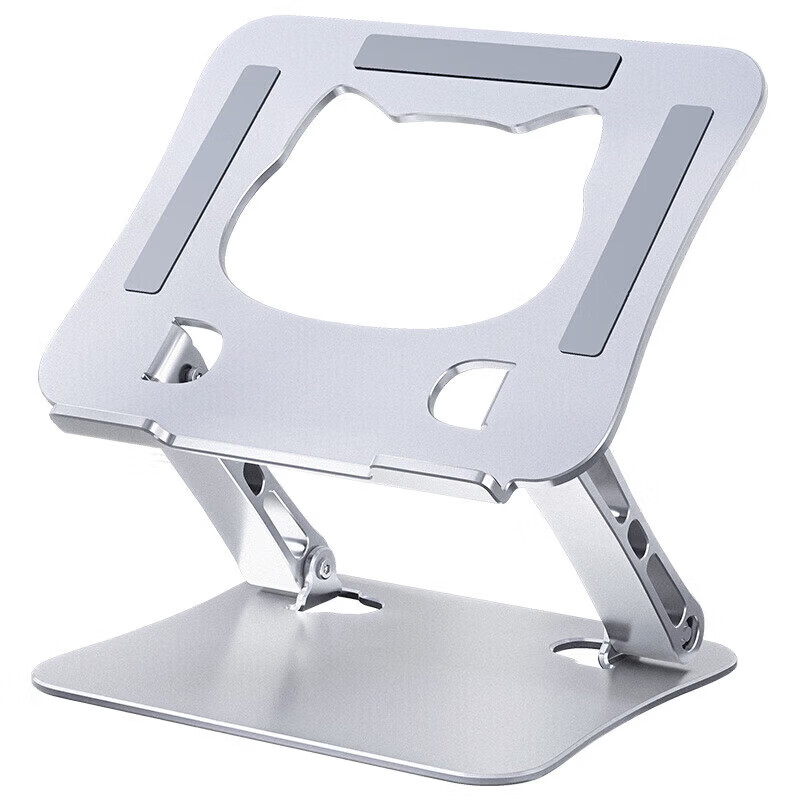 努兰【现货现发】【加强稳固】铝合金笔记本电脑支架托架悬空折叠升降 百搭银[铝合金款]轻便方可携式带