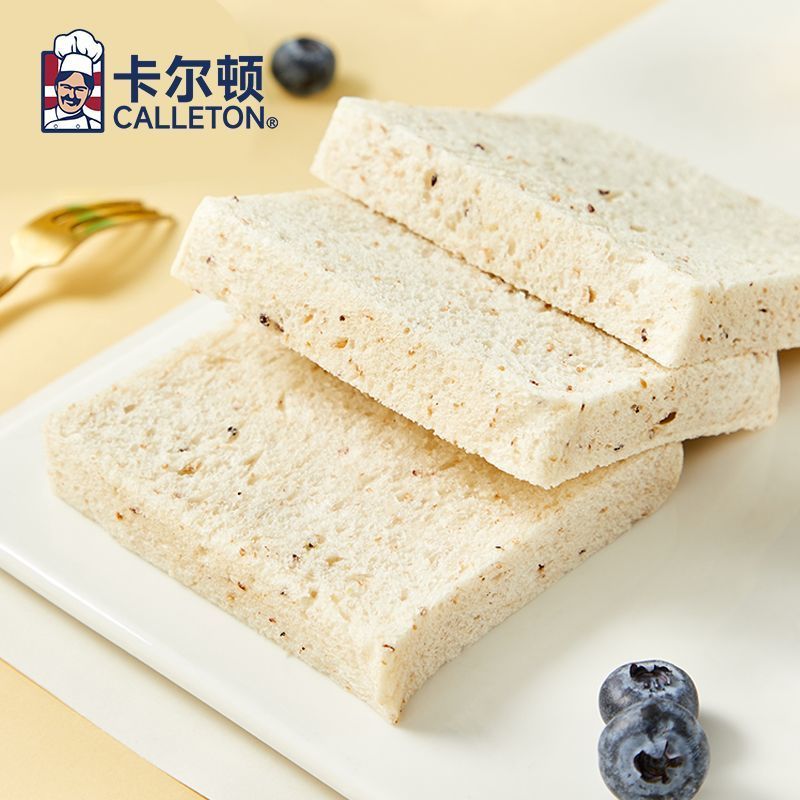 卡尔顿（Calleton）面包藜麦无边吐司面包吐司营养早餐代餐蛋白零食整箱休闲 卡尔顿藜麦吐司420g*1箱 【无边吐司】