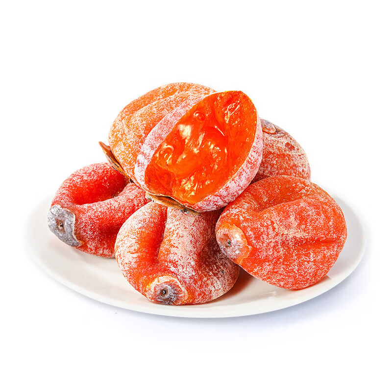 味滋源正宗圆柿饼传统流心柿饼吊柿独立包装农家柿子饼休闲零食点心 500g/袋*1