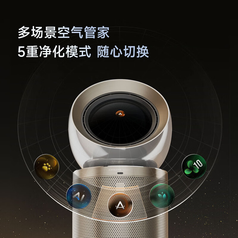 追觅空气净化器加湿净化新房除甲醛细菌宠物认证无叶循环电风扇新风机空调系统 PM30（加湿款）