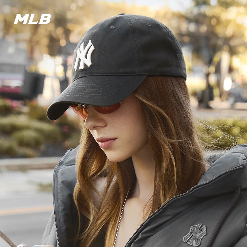 MLB帽子男女棒球帽圣诞礼物元旦遮阳鸭舌帽软顶3ACP6601N-50CGS