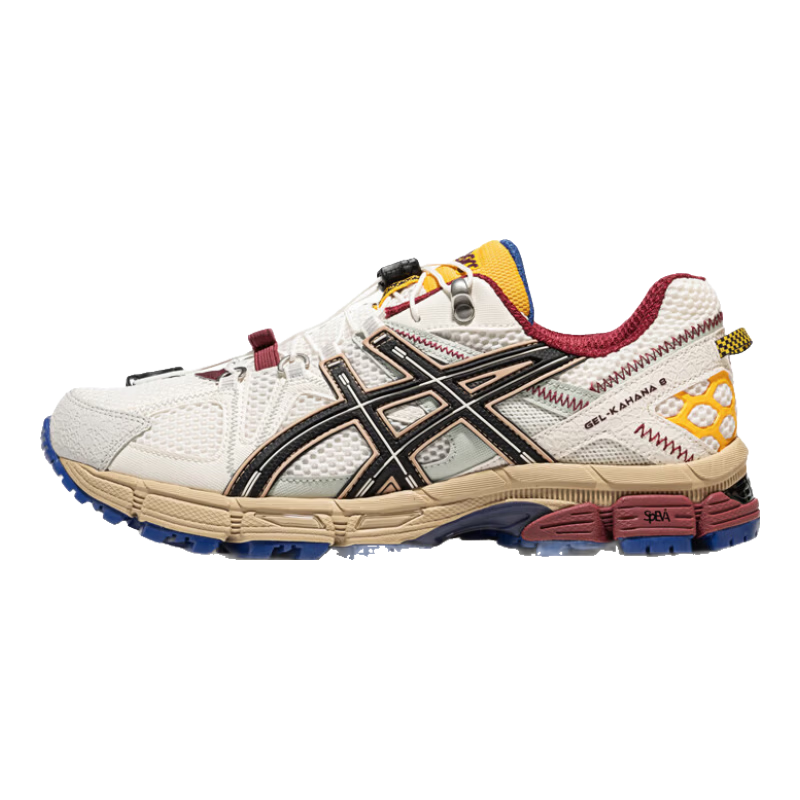 亞瑟士ASICS男鞋女鞋復(fù)古慢跑鞋運動鞋舒適運動休閑鞋 GEL-KAHANA 8 FL 白色/黑色 44.5