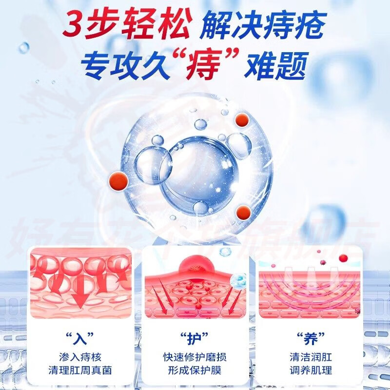 熏姿颜季诺升痔疮凝胶医用肉球肛裂便血肿胀内外混合痔无痛敷料男女正品 五支装 重度肛裂便血 官方自售