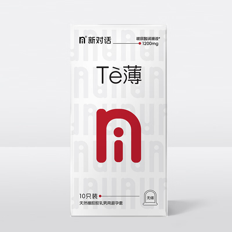 NI新对话避孕套te薄0.03无储精囊玻尿酸高潮女 戴新品安全套男用byt 超润滑无需前戏【共24只】特薄10+超润滑13