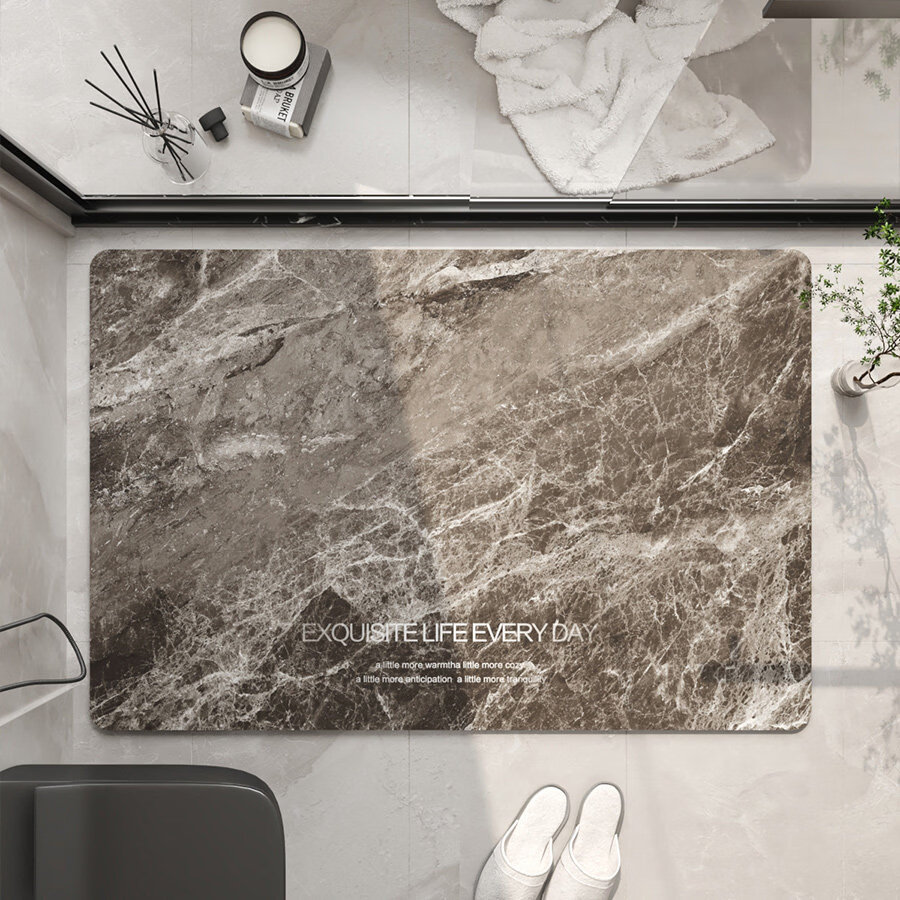 傲娇熊浴室地垫吸水防滑安全防摔垫抗污耐脏脚垫 竹音 40*60CM