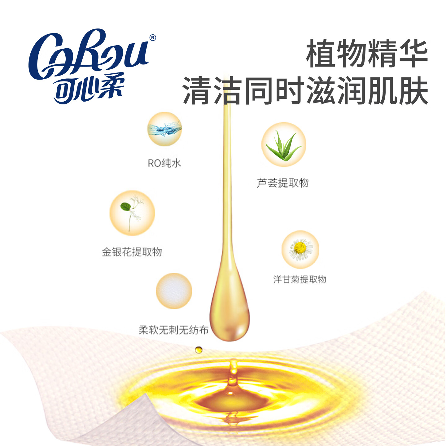 COROU可心柔纸巾婴儿湿巾宝宝PP清洁新生儿适用家庭便携装10抽小包装 可心柔便携湿巾10抽20包