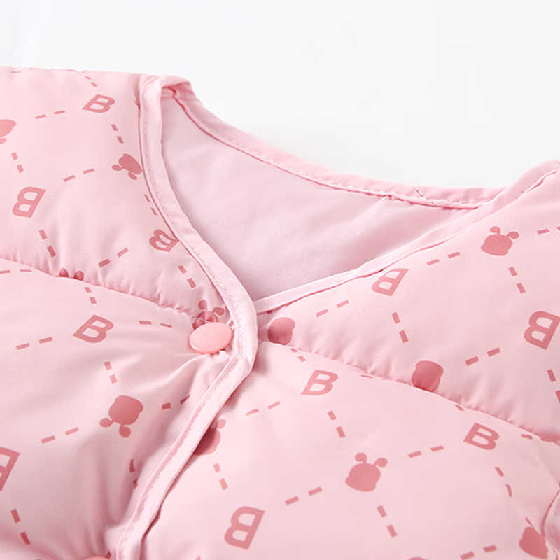 儿童棉马甲修身轻薄保暖男童女童户外百搭宝宝坎肩内穿外搭 粉色 140