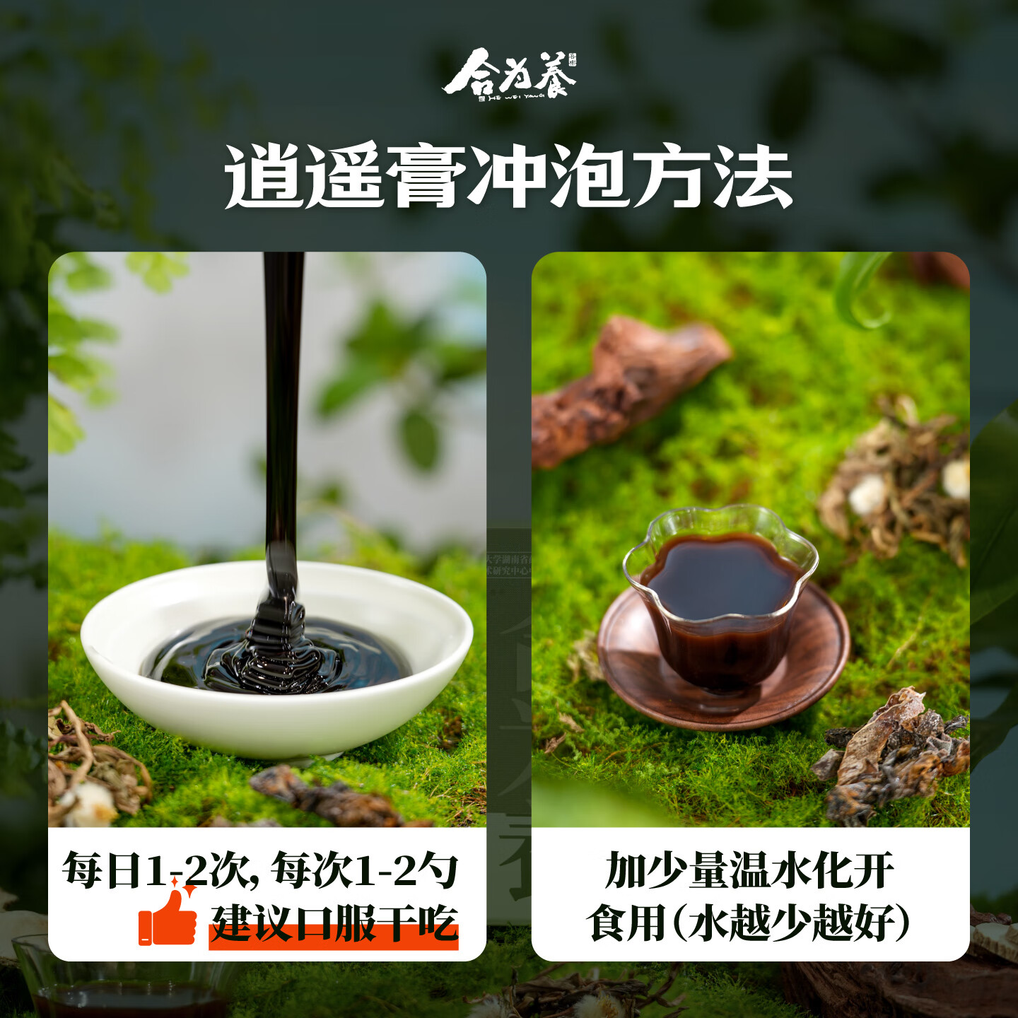 合为养逍遥膏佛手桑葚蒲公英古方养生膏非熬夜非肝气情绪郁瘀膏滋养生 逍遥膏 279g*1罐 (不附赠勺子)