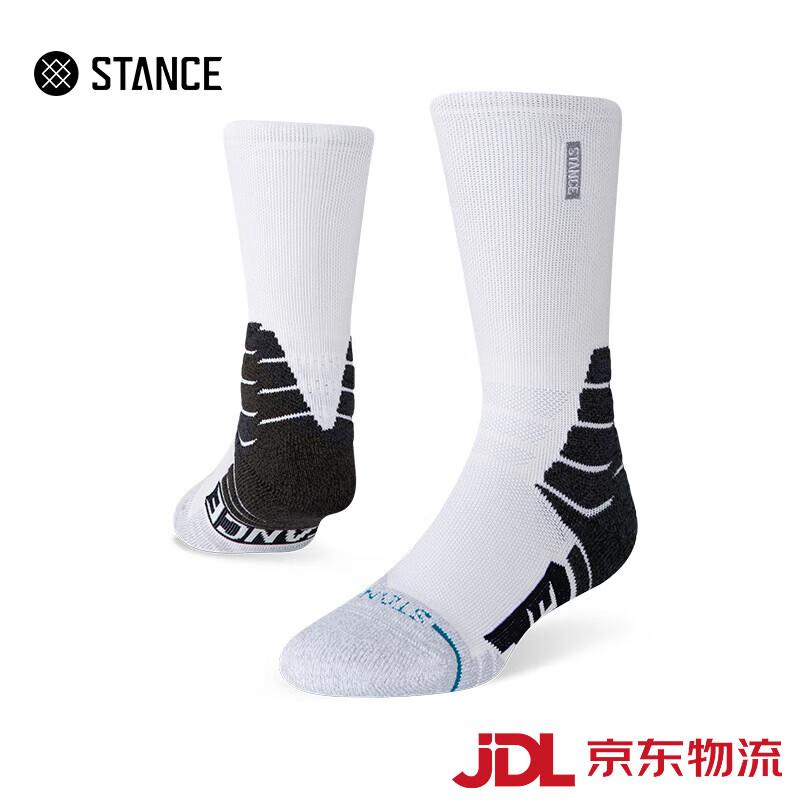 STANCEPRO籃球襪557中筒加厚吸汗防滑減震運(yùn)動(dòng)襪男 中筒白色_A557A25CLB-WHT M