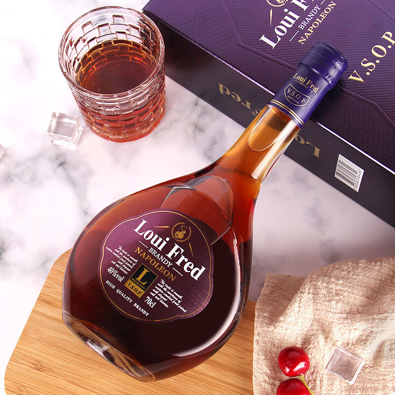 路易弗雷德拿破仑VSOP白兰地礼盒装洋酒700ml 单支礼盒