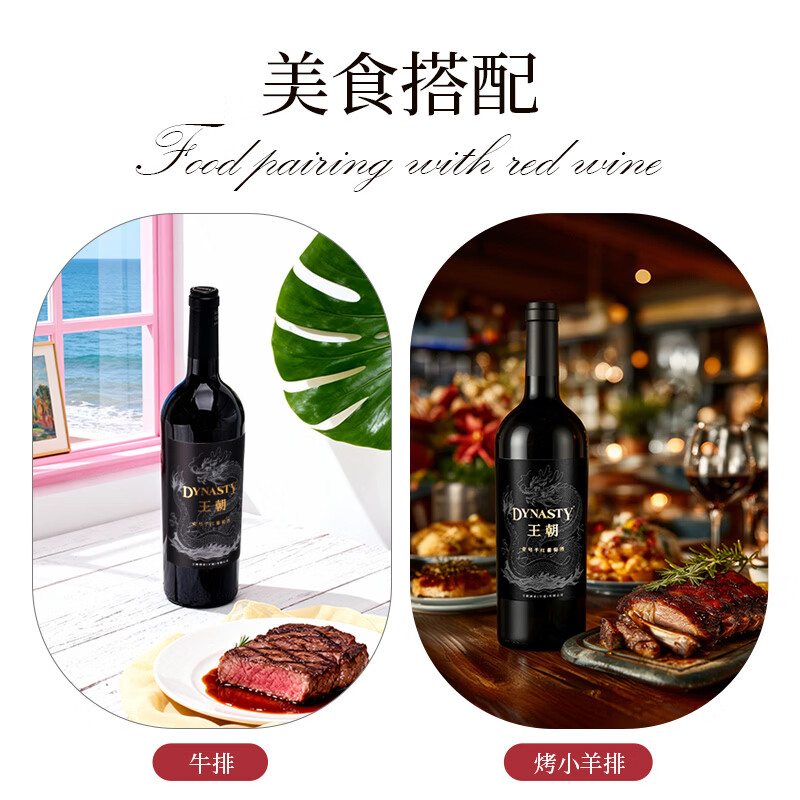 王朝壹号干红葡萄酒 贺兰山产区 750ml*2