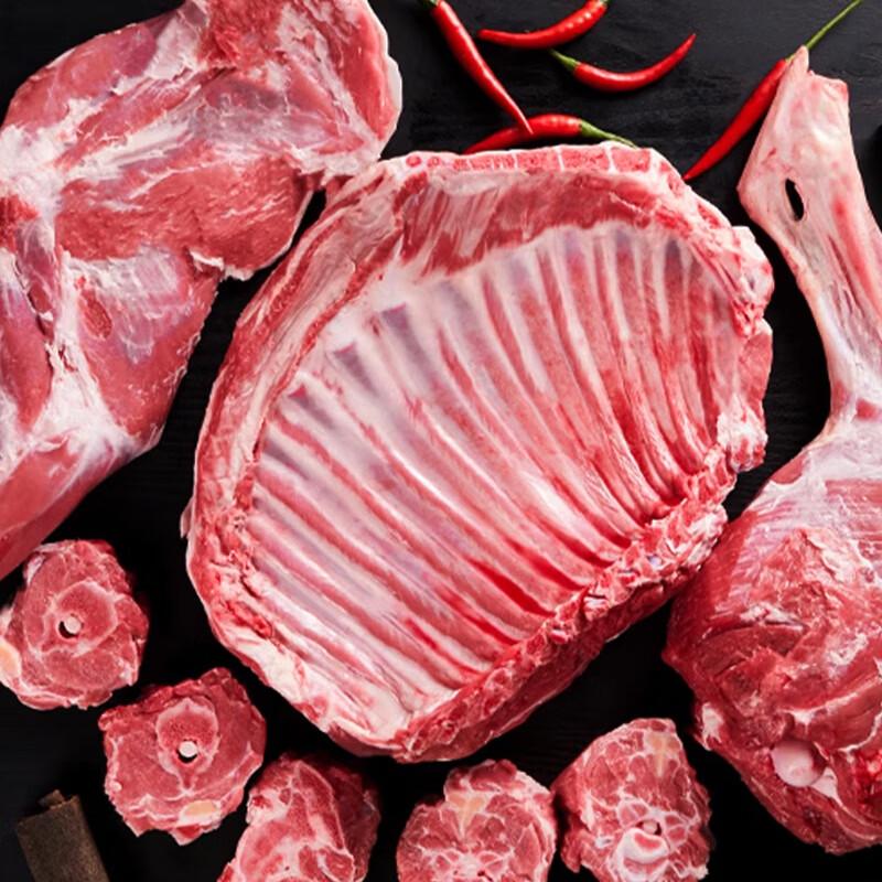凘梦沅内蒙羊肉生鲜羊排新鲜羊腿肉羊蝎子鲜似滩羊年货半只羊送礼 半只羊肉套餐10斤（分割发货） 清真苏尼特乳羔羊