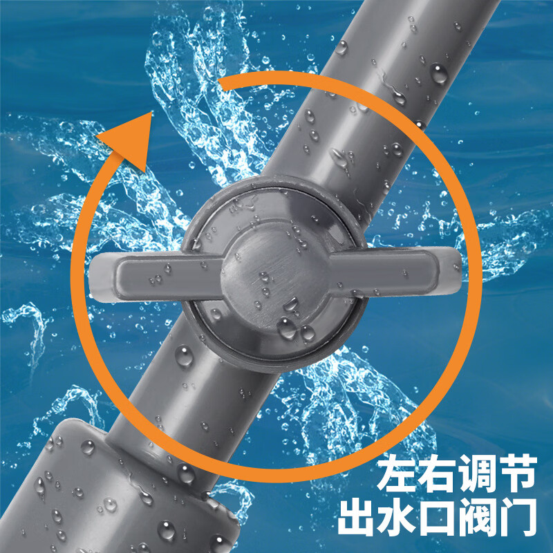 【精选】鱼缸换水器虹吸抽水管洗沙手动清理吸鱼粪大缸清洁工具吸 【升级】弯头大型170cm