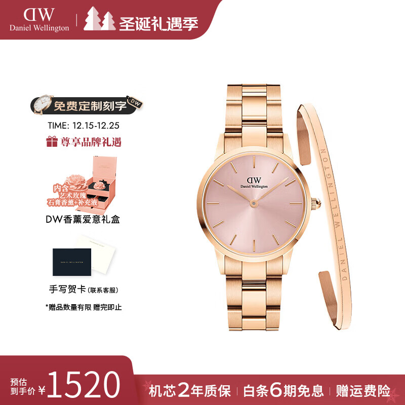 丹尼尔惠灵顿（DanielWellington）dw手表 幻彩商务女士手表瑞典欧美石英腕表 生日礼物送女友 DW0010