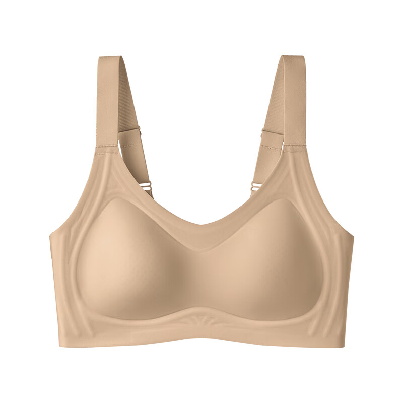 千奈美凉感果冻条软支撑无钢圈内衣防下垂文胸 隐形肤 XL