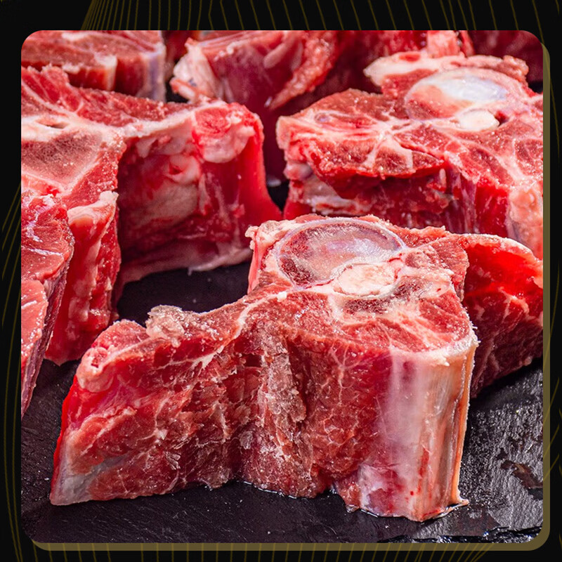 凘梦沅内蒙古羊脊骨切块原切羊脖子切段清真羔羊腿肉骨棒烧烤生鲜冷冻  羊脊骨整根切段6斤 清真苏尼特乳羔羊