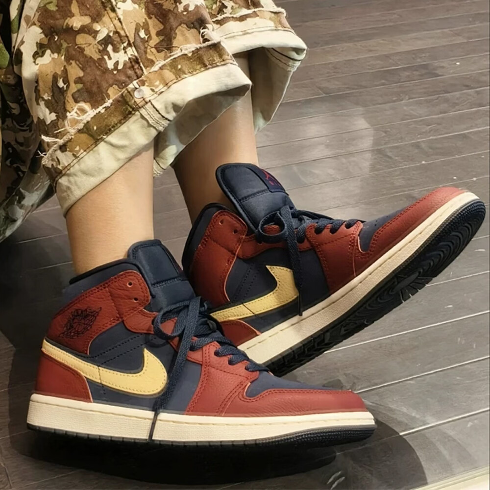 耐克（NIKE）滔搏男鞋AJ1舒适百搭高帮休闲鞋板鞋运动训练篮球鞋IO7449-600 IO7449-600 42