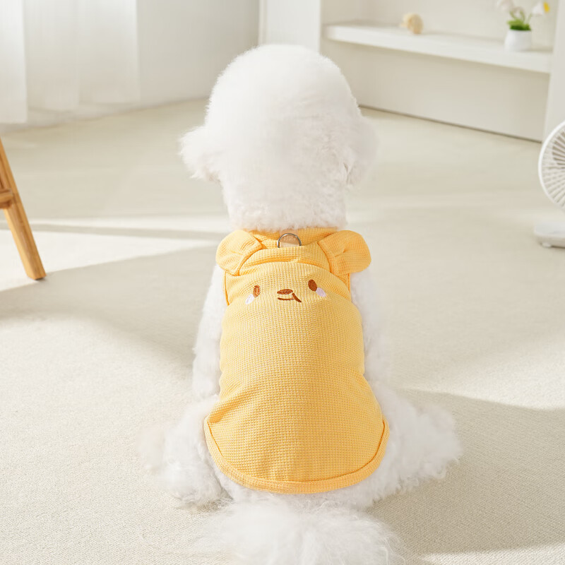 FAIRYPET狗衣服小型犬比熊可牵引四季通用外出遛狗背心猫咪防掉毛 粉色小猪【可牵引】 2XL【推荐14-20斤】