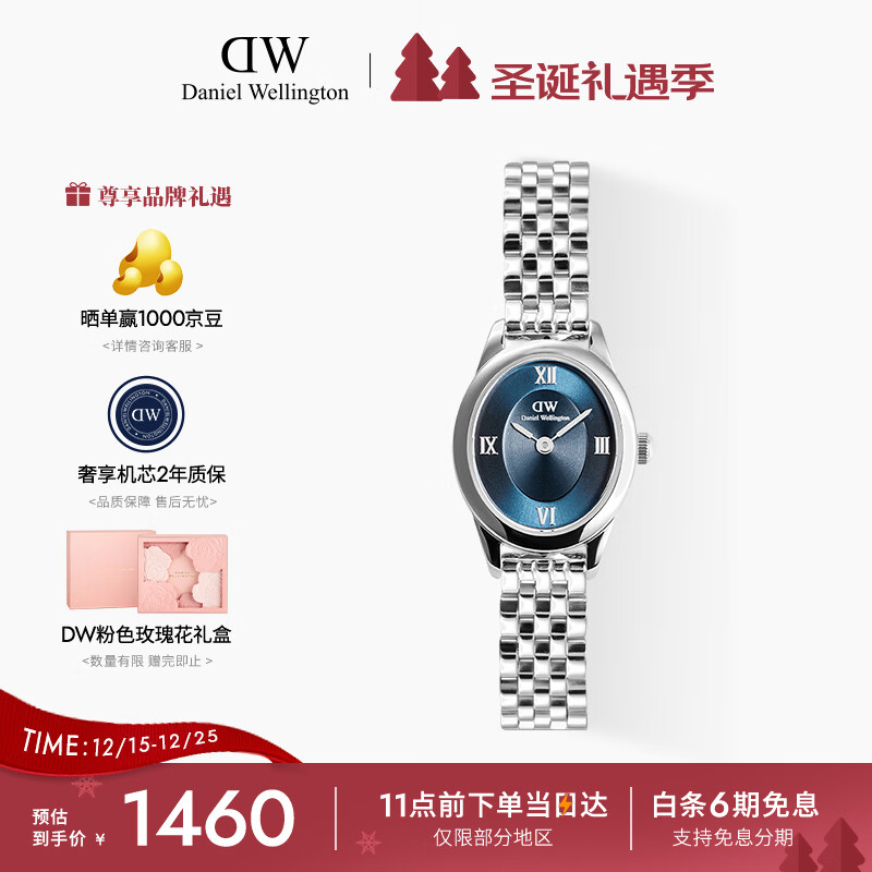 丹尼尔惠灵顿（DanielWellington）DW手表女时尚欧美表复古椭圆表盘石英表送女友节日礼物DW00100807