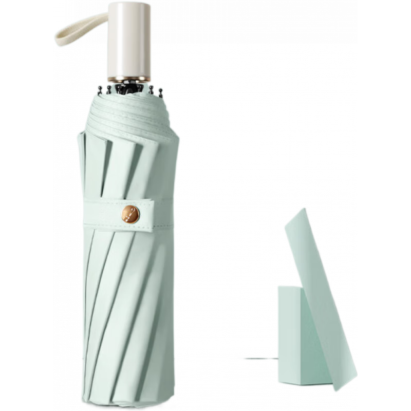 C'mon12骨加大加固加厚晴雨傘大號抗風(fēng)兩用防曬防紫外線太陽傘遮陽 超大晴雨傘-薄荷綠 12骨