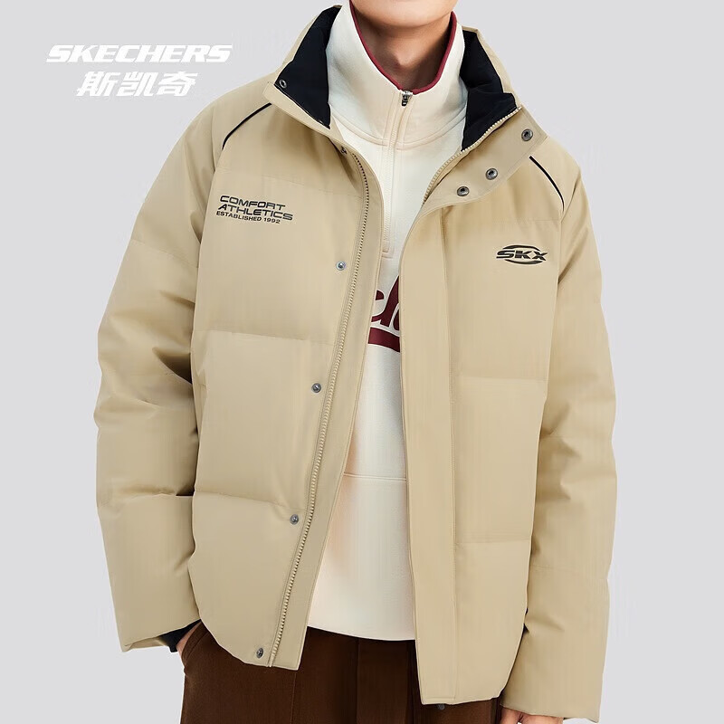 ˹���棨Skechers�����޷���Ůͬ����̿�����Ѽ�ޱ�ů�������ˮ�Ƽ��п˷������� ��ʯīϩ�Ƽ�������ɫ/028R XS 299Ԫ