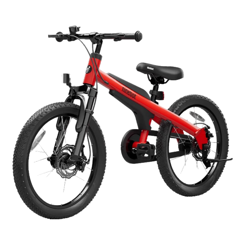 九号（Ninebot）儿童自行车小学生山地车9号男女孩青少年单车中大童脚踏山地车    18寸 红色 -适合身高115cm-135cm