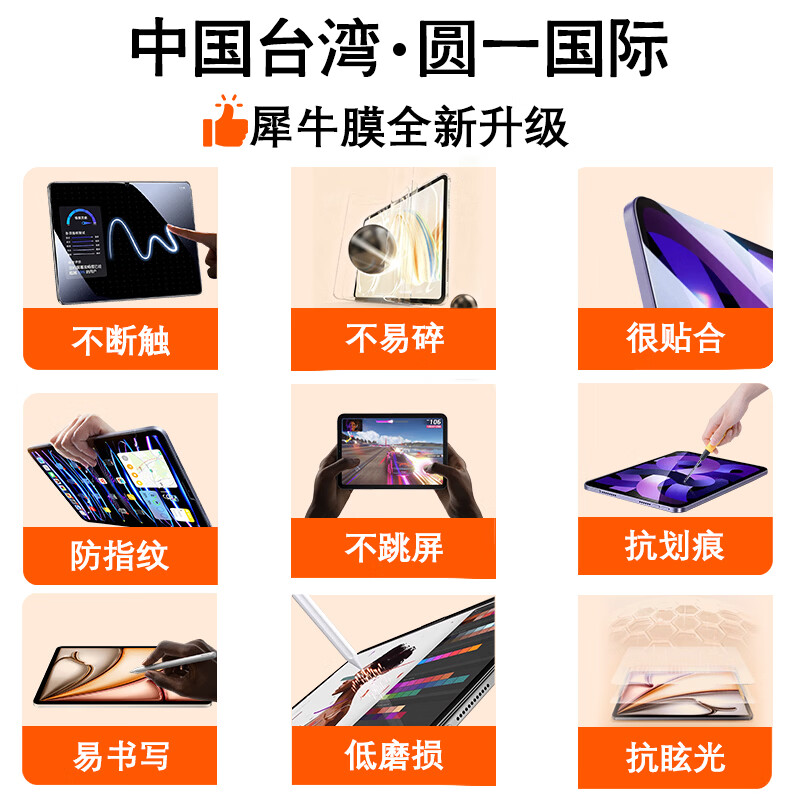 NE平板电脑贴膜适用微软Surface Pro4/5/6/7+/Pro7高清磨砂无指纹微软平板电脑二合一保护膜非类纸膜 12英寸 Surface Pro 磨砂电竞膜丨书写不打滑丨无指纹